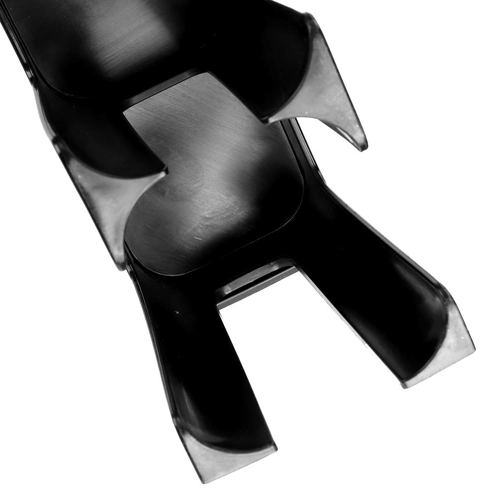 Organizador de Portavasos de Papel para Cafeterías y Puestos Bebidas, Estante Almacenamiento Vasos Plástico Negro Duradero, Disposición Mesa, Sostiene Tazas hasta 10 Cm (Portavasos Inclinado