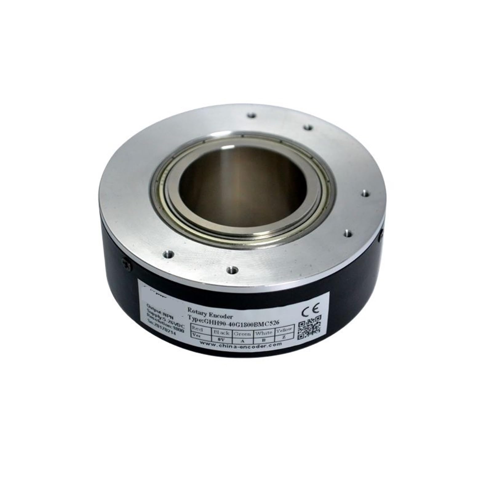JNURGWLYH GHH90 90mm OD PNP Output 30mm Hole Hollow Shaft Encoder Elevator 500 1000 1024 2000 2048 2500 5000ppr(3600ppr)