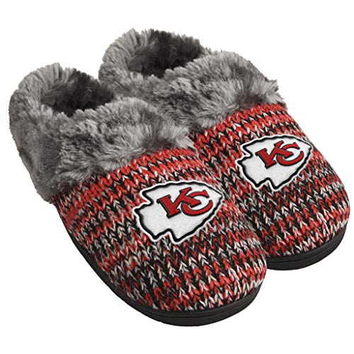 FOCO NFL Kansas City Chiefs Womens Peak Slide Slippers Team Color Small (5-6)
