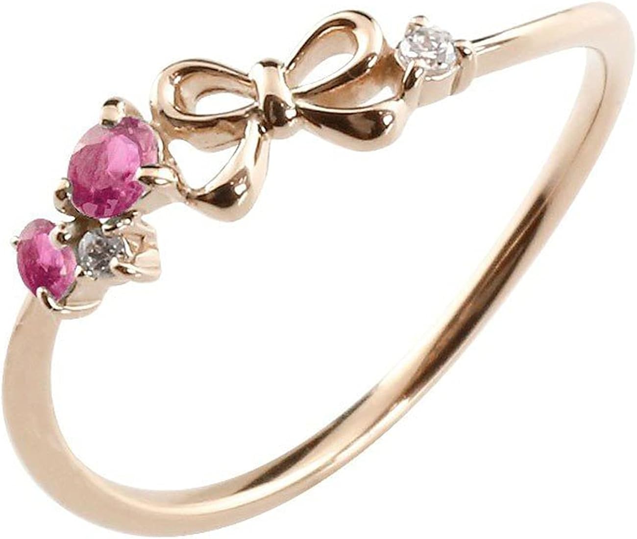 Amazon | [アトラス]Atrus 18金リング レディース 指輪 ピンクゴールド