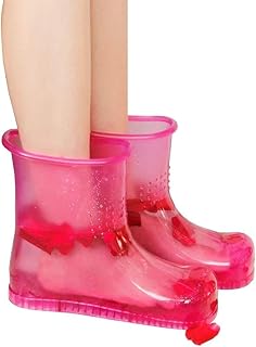 Deoxys Foot Soak Boots, 1 Pair Heat-Resistant Plastic Foot Bath Shoes, Portable Feet Soaking Bath Basin, Pedicure Soak Bas Price In India