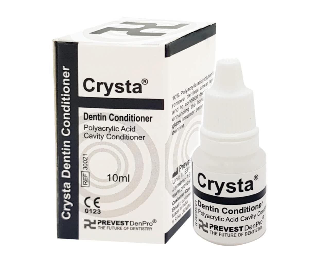 DenPro Crysta Green Velly flacon 10ml conditionneur dentaire acide polyacrylique pour dentine