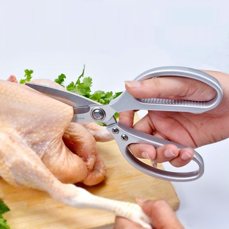 Forbici potenti per Uso Domestico, Cucina Domestica Multifunzionale in Acciaio Inossidabile