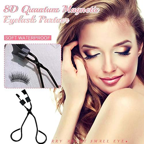 Preisvergleich Produktbild 8d wimpernzange, magnetische wimpernzange, 8d wimpern, 8d wimpernverlängerung, 8d quantum wimpernzange, magnetische wimpern, wimpernzange für magnetische wimpern (Schwarz)