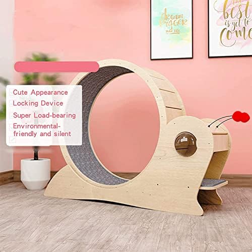 NesRabbit Cat Treadmill Solid Wood Cat Treadmill, Cats Spinning