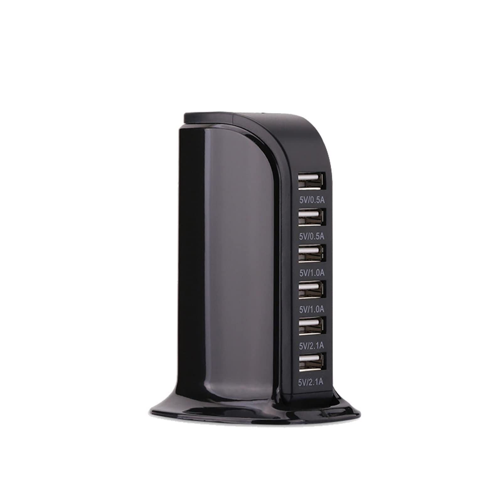 Stazione di Ricarica, Caricabatterie for telefono cellulare multiporta da 30 W 6A Caricabatterie da tavolo universale for stazione di ricarica da 5 V Caricatore USB Caricatore rapido(White)