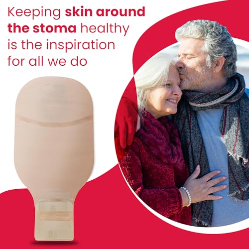 Image of Hollister 8931 CeraPlus Flat 1-Piece 12 inch Without Filter Drainable Ostomy Pouching System with Adhesive Border, 10 Pack, Cut-to-Fit up to 2-1 /2 inch (64 mm)