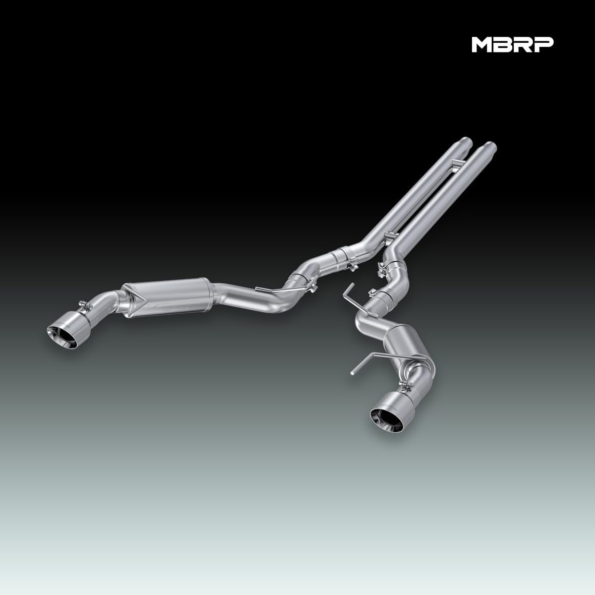 MBRP S7278AL 3" Cat Back, Dual Split Rear, Race Version Exhaust System with 4.5" tips (Aluminized Steel)