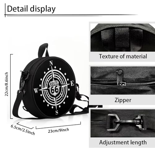 Image of Women Novelty Round Clock Shape Zippered Clock Purses for Women Tote Handbag Shoulder Bag, Gift for Mom Girlfriend