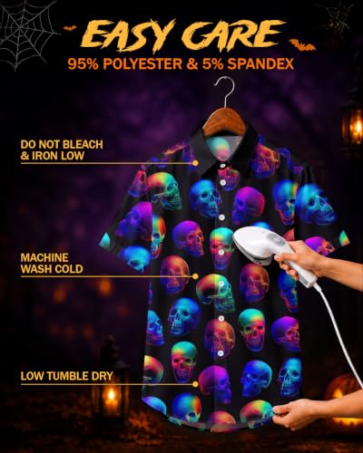 Image of 99TIMORO Movie Characters Halloween Shirt for Men Short Sleeve Top
