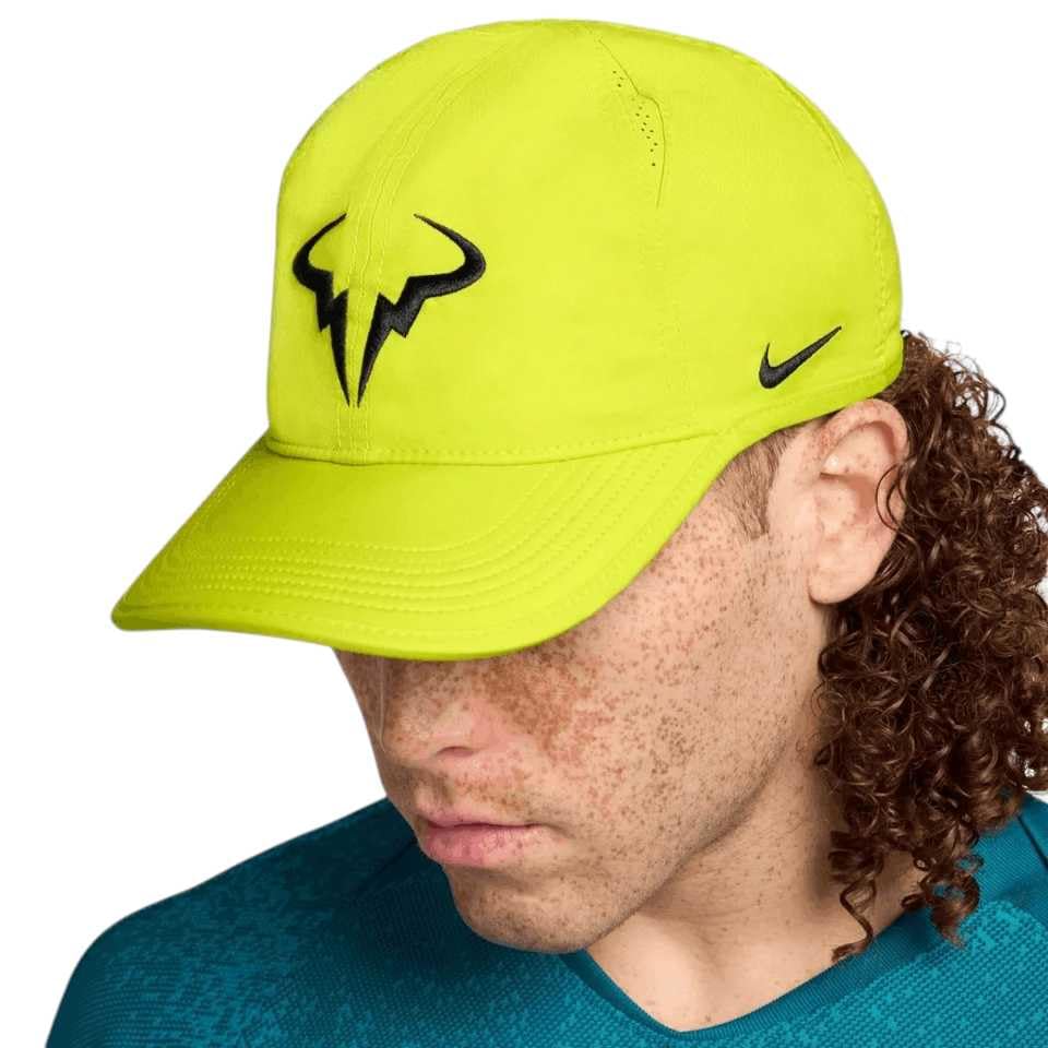 nike yellow visor tennis