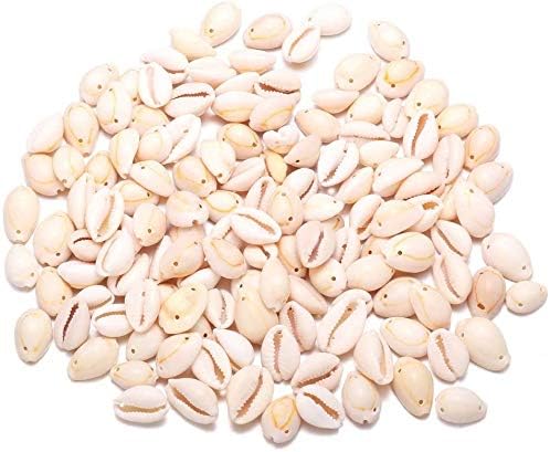 130-150 cuentas de concha de cauri, cuentas de concha en espiral natural blanca para verano, playa, conchas de cowrie para hacer joyas,