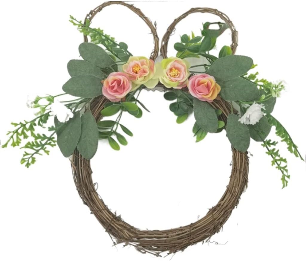 模擬花リースのレイアウト、模擬植物の壁の装飾(図の通りD)