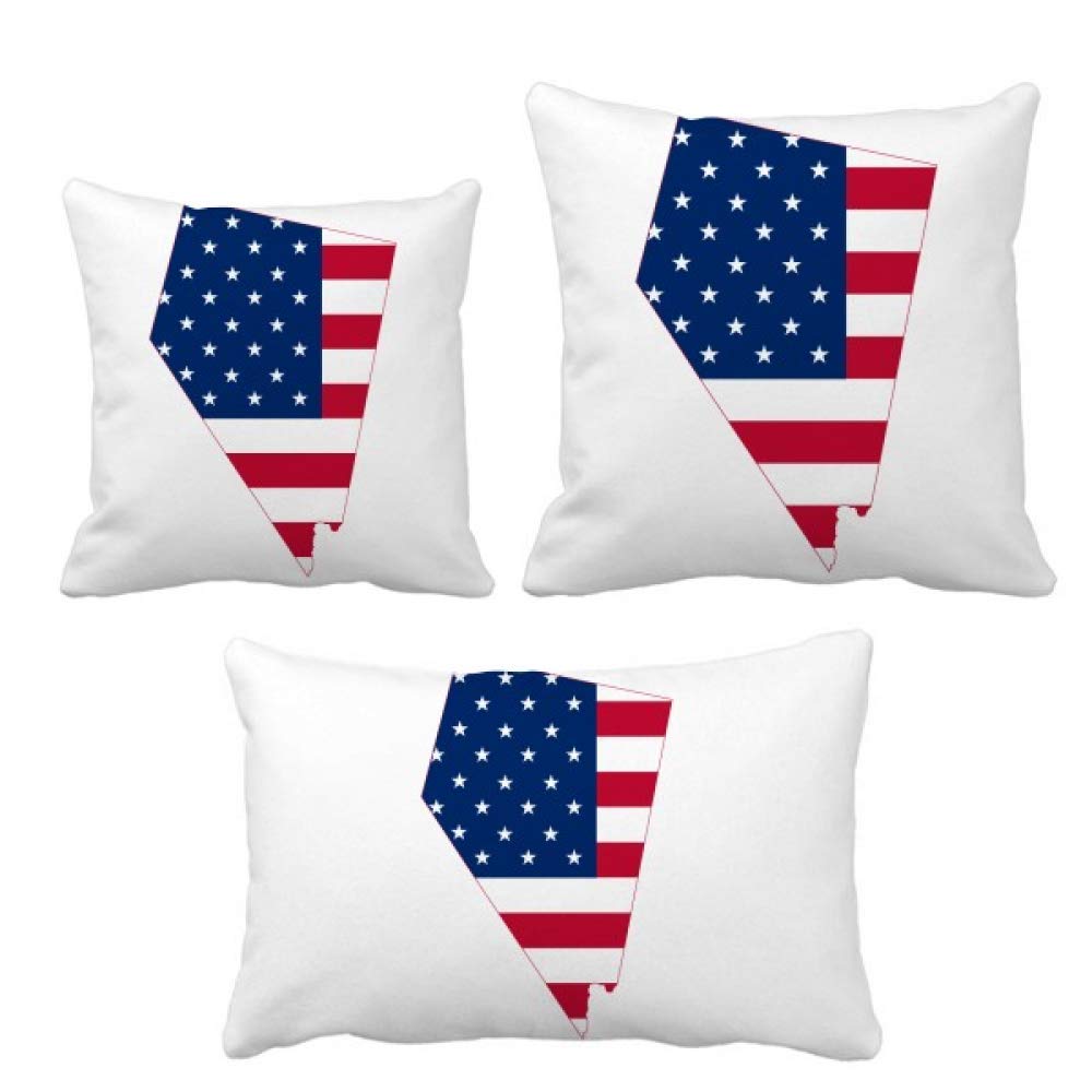 Set de coussins Nevada drapeau USA aux finitions soignées pour sublimer le mobilier