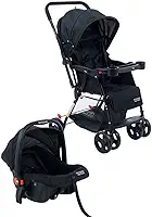 Carrinho de Bebê com Bebê Conforto 2 em 1 Youturn Maxi Baby (Preto)