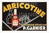SANS CADRE Herbé ™ Poster/Reproduction HQ 40x60cm d\'une Affiche Vintage/Ancienne Liqueur ABRICOTINE P.GARNIE