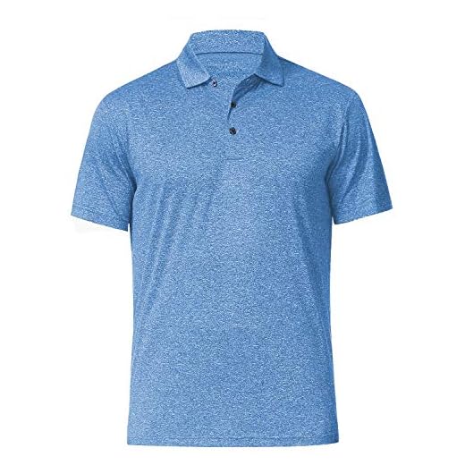 Men's Dry Fit Golf Polo Shirt (as1, Alpha, x_l, Regular, Regular, Light Blue)