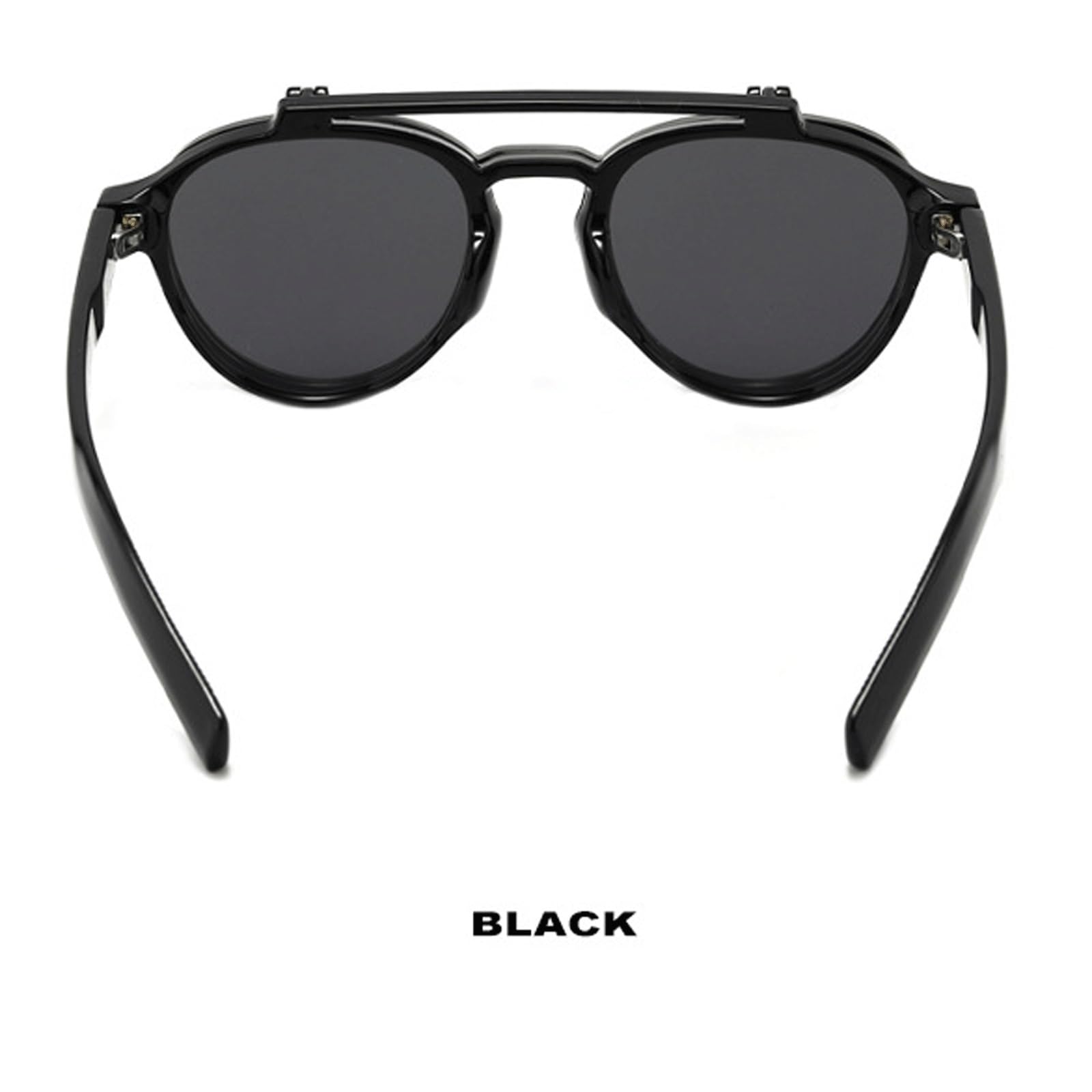 Monturas de Gafas abatibles Que bloquean Las Gafas de Sol | Gafas sin receta for ordenador, gafas de lectura de Metal for PC, unisex(Leopard)