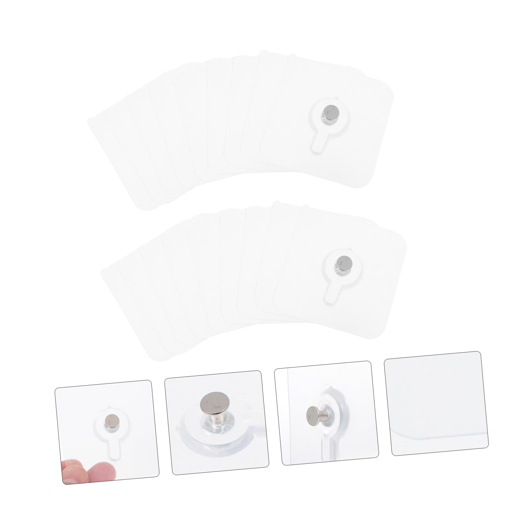 jojofuny 60pezzi Ganci Adesivi Per Cornici Da Appendere Senza Chiodi Design Flessibile Per Pareti Adatti Superfici Ceramica e Resistenza e Durabilità Elevate