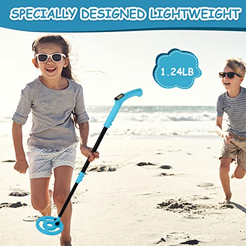 Image of OMMO Metal Detector, Adjustable 27.5 inch-37.8 inch Metal Detector for Kids with Intuitive LCD Display, Lightweight Kids Metal Detectors with 6 inch Search Coil for Exploration Hiking