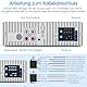 RDS Autoradio Bluetooth mit Typ-C-Ladeanschluss, Wistrue FM/AM Autoradio 1DIN Unterstützt 2USB/AUX/SD/TF/EQ/DSP/MP3 Player