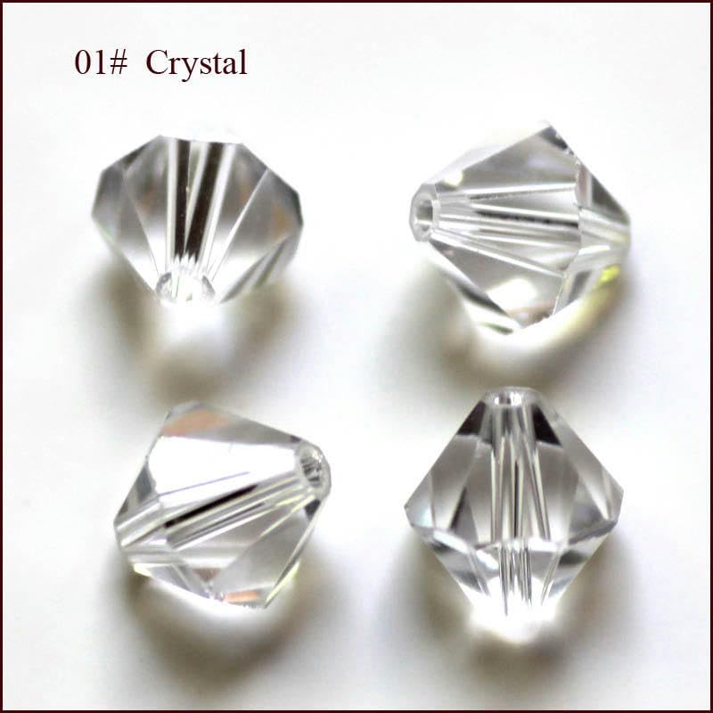 600 Cuentas de Cristal de 3 a 10 mm 3A, Cuentas de Cristal facetadas, Cuentas de Cristal bicono, Cuentas de Cortina para niñas y Mujeres, Collar de Bricolaje, fabricación de Joyas