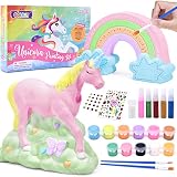 Golray Unicorn Painting Kit Craft Toys for Girls Kids Aged 3 4 5 6 7 8 Year Old Gift, Paint Your Own