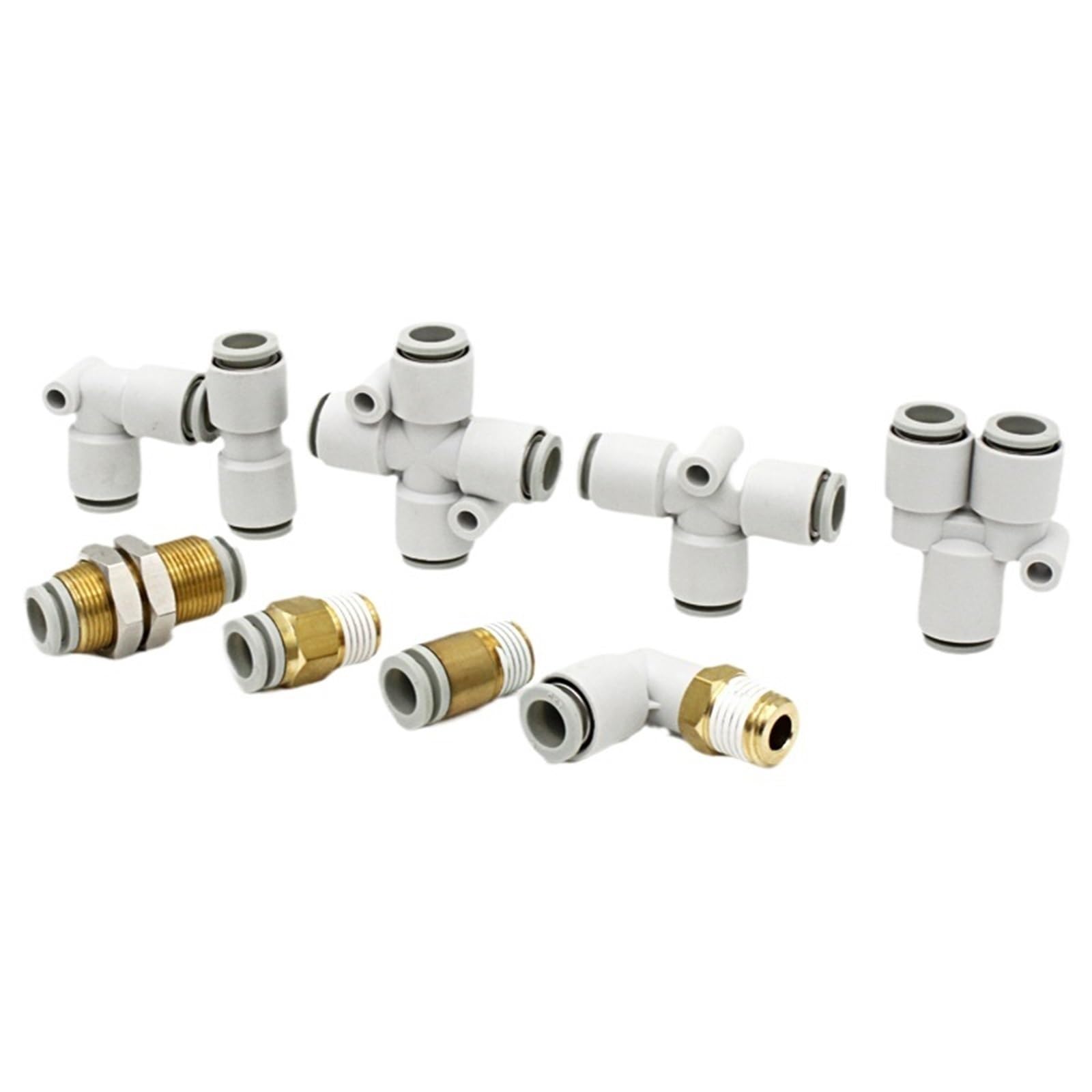 Raccordo pneumatico Connettori per tubi Raccordi per tubi flessibili 1/4 1/2 6 mm 8 mm filettatura per tubo rapido connettore per tubo dell'aria (12-02 (12 mm-1l4), PD)
