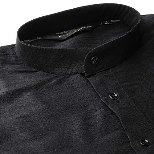 Image of Sojanya (Since 1958 Men'S Silk Blend Kurta Pyjama & Nehru Jacket Combo