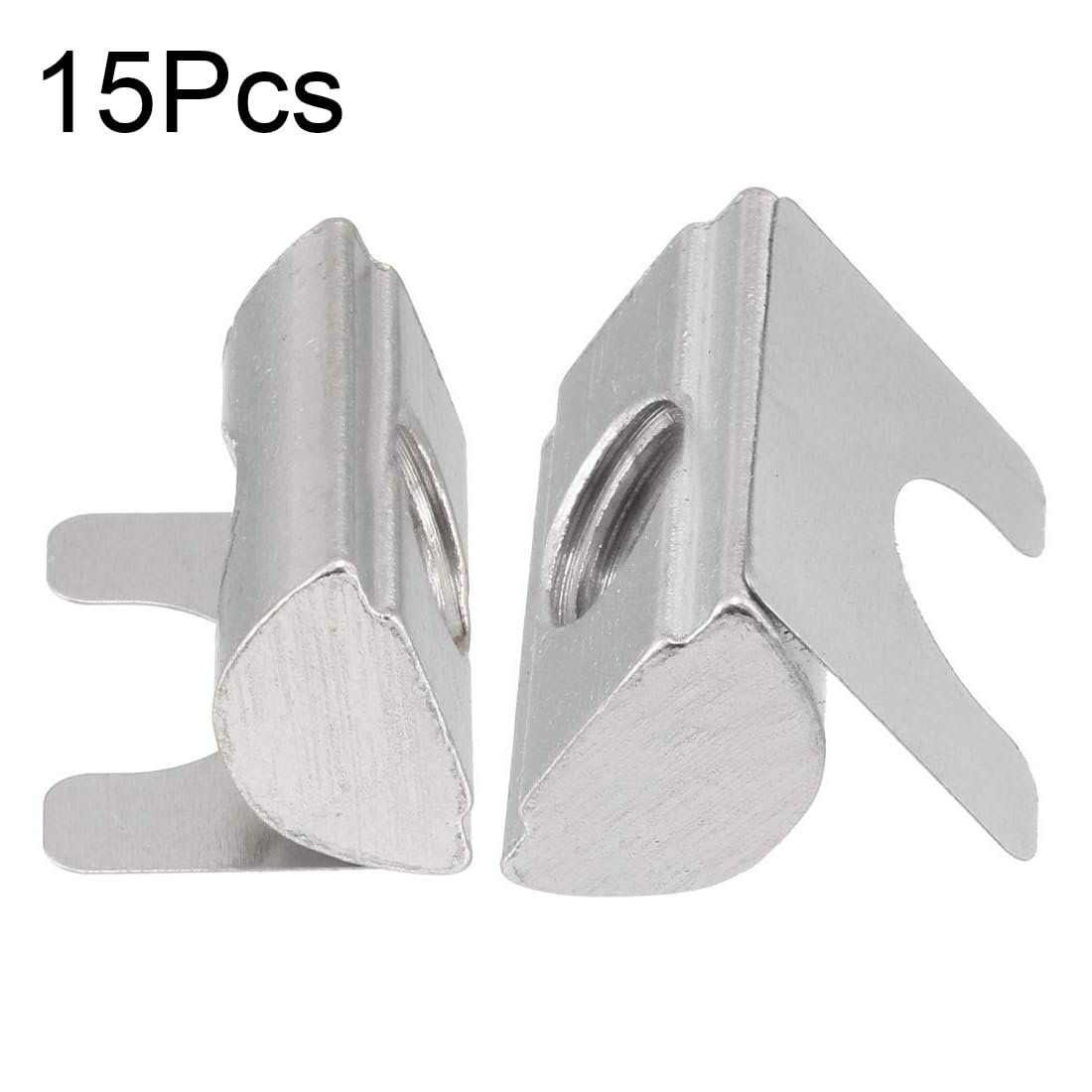 TA-VIGOR M8 Roll In Spring T Nuts Nickel Plated Carbon Steel T Slot Nuts for 3030 4040 Series Aluminium Extrusion Profiles 8mm Groove Spring Sheet T-Nut - Image 3