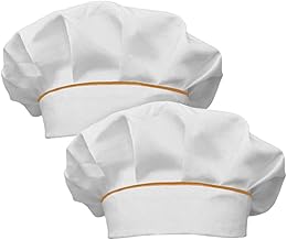 2pcs Kids Chef Hat - Unisex Cotton Chef Hat Unisex Adult Mushroom Design Adjustable Kitchen Uniform Baking Party Kitchen Restaurant