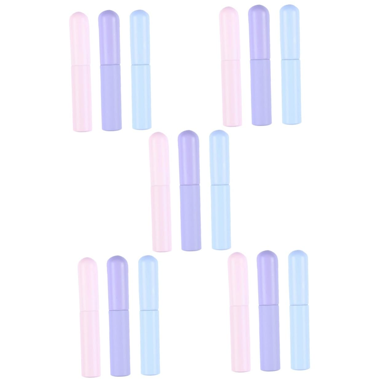 FOMIYES Lot De 5 Pinceaux À Lèvres En Silicone Lavables Pour Femmes 3 Pièces X 5