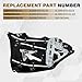 Charouse 2096700103 Rear Window Regulator Left Driver Side Quarter Glass Compatible with 2003-2009 Mercedes CLK W209 CLK55 CLK63 CLK500 CLK320 CLK350 AMG Replace A2096700103