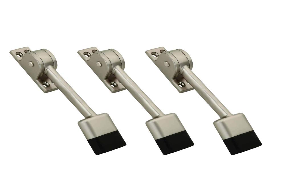 Volo Silver Satin Finish 5 Inch Fully Heavy Body Powerful Working Door Stopper (Color: Silver)(Pack of 3) (B08LSR7FJ6) Amazon Price History, Amazon Price Tracker
