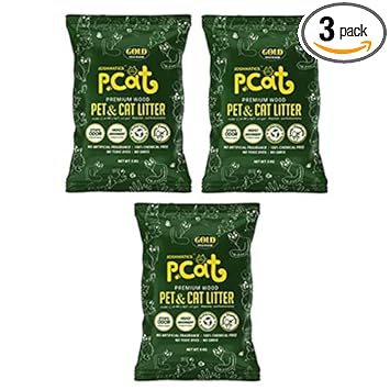 Joshmatic Gold PCAT Premium Pinewood Pet and Cat Litter- Pack of Three (15 Kg)