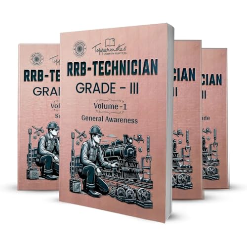 Image of RRB Technician grade 3rd Exam Preparation Study Material Notes English Medium Set of 4 Books, ToppersNotes Edition