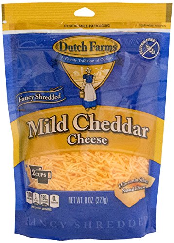 Dutch Farms Fancy Mild Cheddar Shredded Cheese, 8 oz