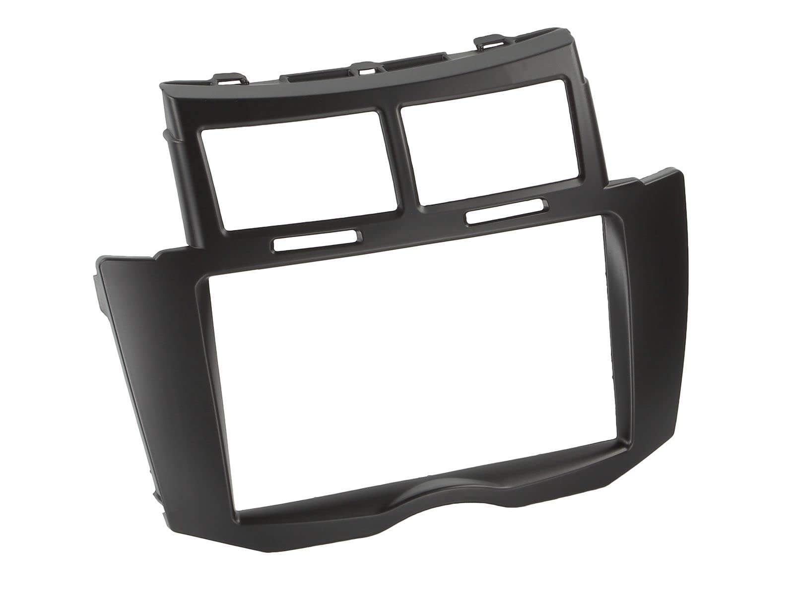 Mascherina autoradio doppio din 2 DIN DIN Toy Yaris 2006 > 2011 NERO