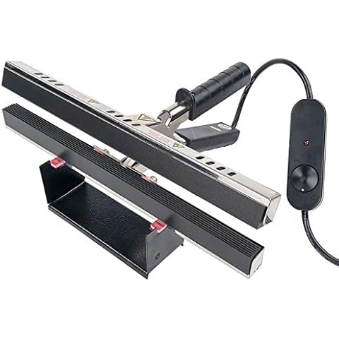 Absorbent Industries 12" Portable Hand Crimper Sealer Constant Heat For Poly or Mylar/Foil Bags Cover