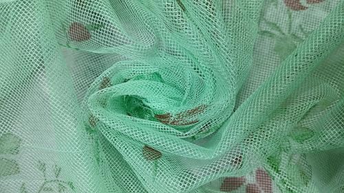 Image of Multicolor Soft Cotton Mosquito net Double Bed King Size | Pure Cotton Mosquito net (Printed-Green, 7x5)