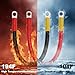 Ritikneo 4 AWG Battery Cable 4FT -48Inch, 4 Gauge Copper Battery Inverter Cables with 3/8
