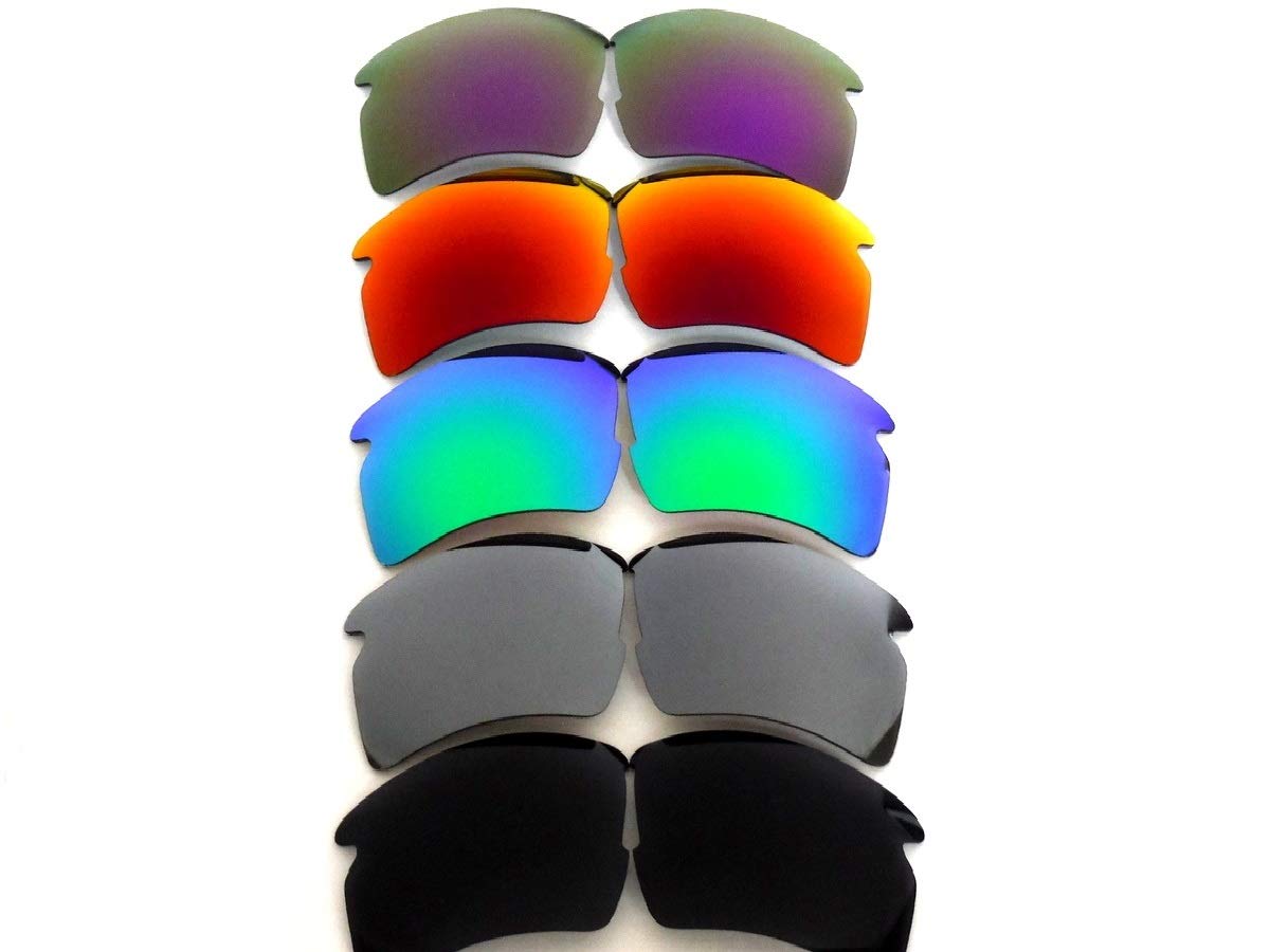 Replacement Lenses For Oakley Flak 2.0 XL Polarized Black&Silver&Green&Red&Purple