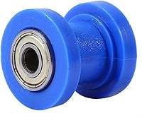 Vista 2 de Anauto Rueda tensor deslizante de rodillo de cadena de 0.394 in Pit Dirt Mini Bike Moto ATV (azul)