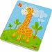 HABA Wild Animals 10 Piece Layered Wooden Puzzle for Ages 12 Months and Up