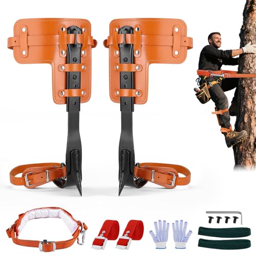 Hoyiyobi Baumkletterwerkzeug 40 cm (15 7) bis 45 cm (17 7)-aufrechte Verstärkung Baumkletterwerkzeug Baumfuß Krawatte Outdoor Picking Elektriker Spezial Orange