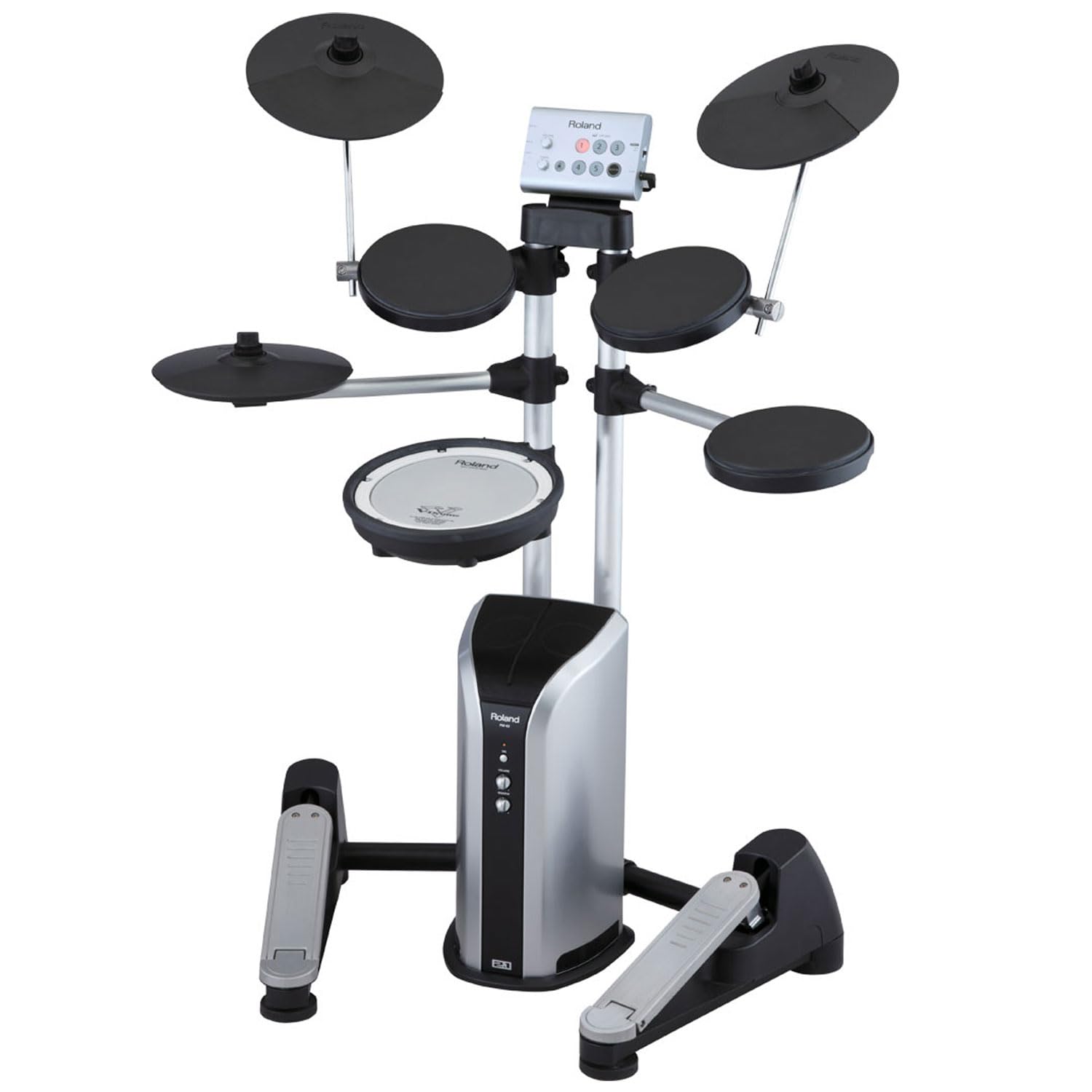 Roland PM-03 Tragbarer Drum Monitor Verstärker für E-Drum 30 Watt mit keepdrum GC075 Stereo-Klinkenkabel
