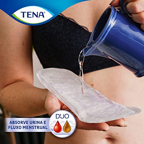 Tena Lady Discreet, Absorvente para Incontinência Urinária Moderada, Dia e Noite, sem abas - 12 unid