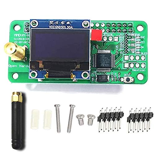 MMDVM Hotspot Spot Radio Station+ Antenna + OLED with Screen Support P25 DMR YSF D-Star UHF Expansion Board WiFi Digital Voice Modem Suitable for Raspberry Pi-Zero W, Pi 3, Pi 3B+