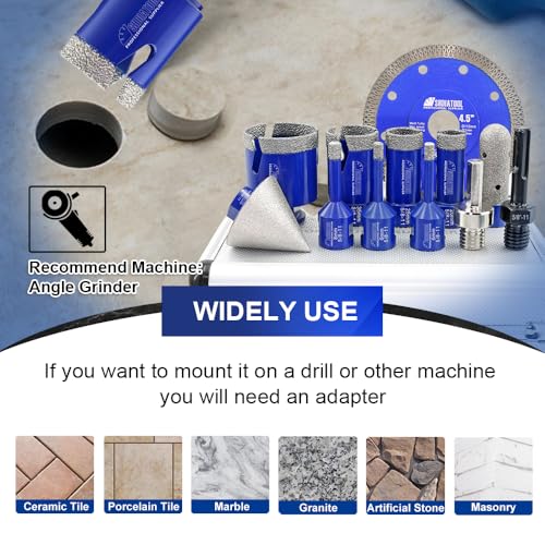 Kit de brocas para azulejos SHDIATOOL 12 pcs miniatura 4