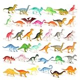 FYFLYMT 78 Stück Mini Dinosaurier Figuren Set, Kleine Dino Figuren für Dinos Geburtstag Party Kuchen Deko,Mini Dinosaurier Spielzeug Figur Sammlung